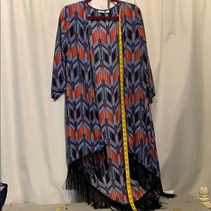 Blue and red sweater